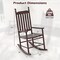 Acacia Wood Rocking Chair with Ergonomic Seat & Gentle Rocking Motion